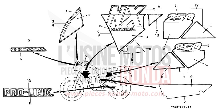 MARKE von Dominator 250 BLACK (NH1E) von 1990